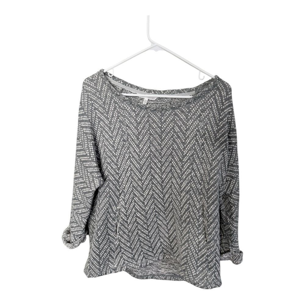 Victoria’s Secret pullover Grey & White crewneck size small